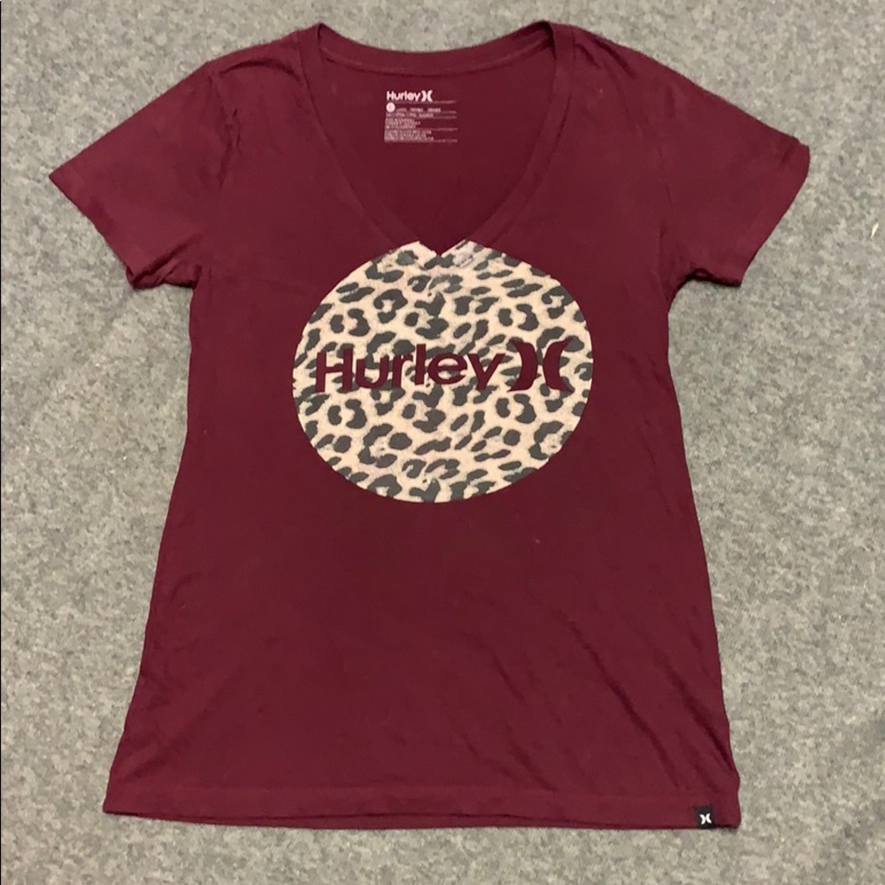Hurley v neck t shirt